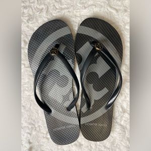 Tory Birch Black Flip Flops